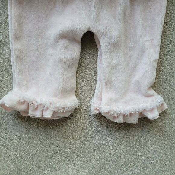Miniclasix Pink Velour Romper - Picture 4 of 8
